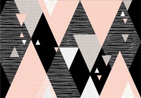 Tapéta Geometria figurák ritmus vinil háromszögek rombusz absztrakt 208x146 +ragasztó