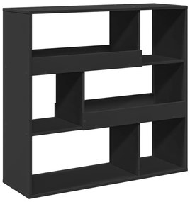 fekete szerelt fa térelválasztó 100 x 33 x 94,5 cm