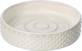 Kerámia Szappantartó Geometrikus Mintás Kerek Divatos Krémszínű Modern