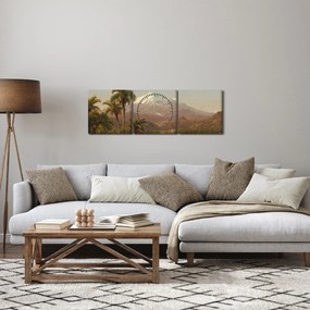 Kép - Frederic Edwin Church, Tamaca Palms, reprodukciók (órával) (90x30 cm)