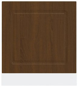mosogatógép panel Kalmar barna tölgy 60x1,5x67 cm műanyag fa