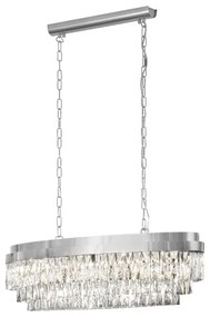 Eglo 39494 - Csillár láncon VALPARAISO 10xE14/40W/230V fényezett króm