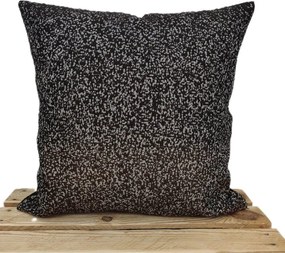 Díszpárnahuzat 40x40 barna dombornyomott 3d pöttyös réz elegáns