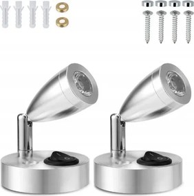 2DB 12V Reflektor Led Olvasó Lámpa