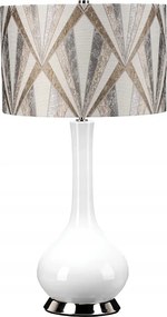 Kerámia asztali lámpa fényes színes lámpaernyővel 69 cm dekoratív Elstead