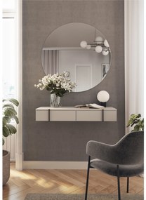 Larena 120 cm függő konzol / toalett fiókokkal - kasmír / fekete fogantyúk