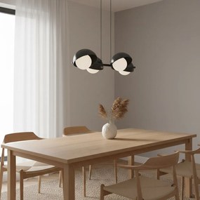 Emibig modern függeszték boom fehér fekete emi1589/4