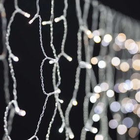 Nedis WIFILXC01W200- LED Karácsonyi függöny 200xLED/8 fukció 6m IP65 Wi-Fi Tuya meleg