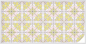 Ablakfólia Öntapadós Adatvédelem Absztrakt virágok 200x100