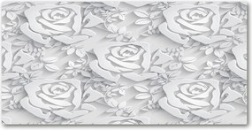 Fotó kép edzett üveg Rózsa minta 140x70