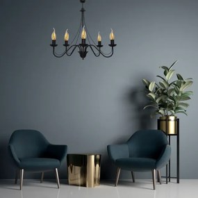 Csillár zsinóron MALBO II 5xE14/10W/230V