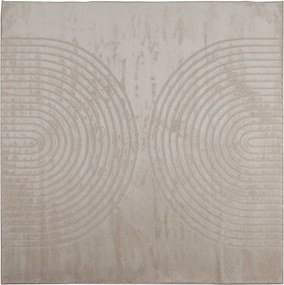 vidaXL Területszőnyegek Négyzet GALATI Bézs 120 x 120 cm Poliészter