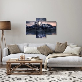 Tó és hegy képe (90x60 cm)