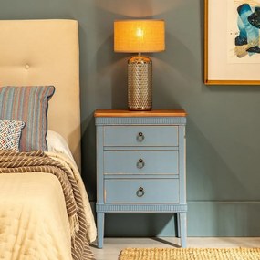 Kék éjjeliszekrény Shabby – Ixia