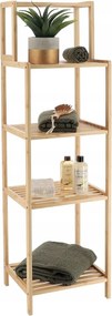Fürdőszobai Polc Bambusz Szekrény 5 Polcos Törölközőtartó Állvány 35X30