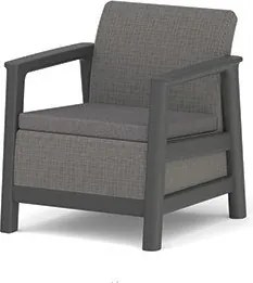 Szürke műanyag kerti fotel szett 2 db-os Scandi Linea – Keter