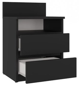 Baltrum M1 éjjeliszekrény, 40x59x32 cm, matt fekete