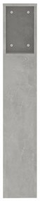 betonszürke áthidaló szekrény 200x18,5x104,5 cm