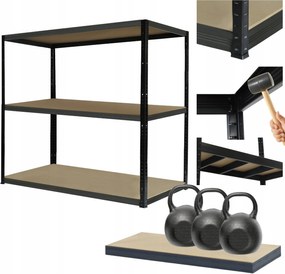 Tárolószekrény fém Black Helios 106x100x60cm 3Px350kg Pl