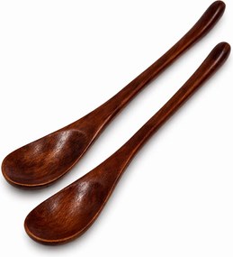 Hosszú fakanál desszert koktél italokhoz 2 db