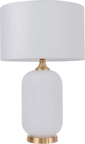 Asztali kontakt lámpa asztali szekrény hálószoba nappali fehér Temza