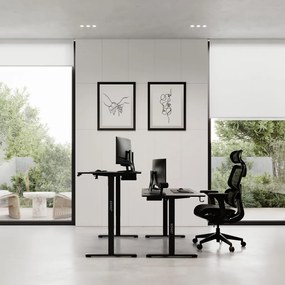 Állítható magasságú elektromos íróasztal Nojo 140x60 cm fekete