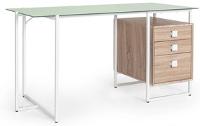 CARDOSO modern íróasztal - 142cm - tölgy