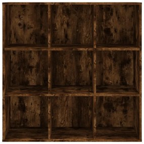 füstölt tölgy színű könyvszekrény 98 x 29 x 97,5 cm