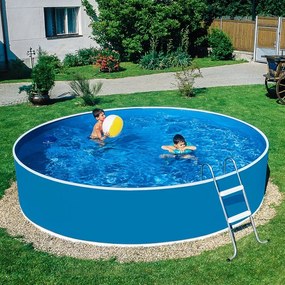Medence belső fólia, Azuro Lagoon, kék, 4,6 x 0,9 m, UV álló, 0,40 mm, kör alakú fémpalástos medencéhez