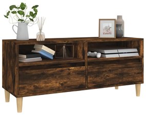 füstös tölgy színű szerelt fa TV-szekrény 100x34,5x44,5 cm