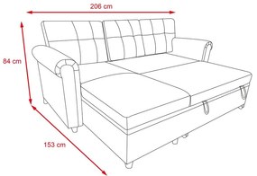 Catini NESTA sarok ülőgarnitúra, szürke