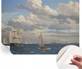 Öntapadós tapéta Fali furnér 3D hatás Tengeri kaland 208x146 cm