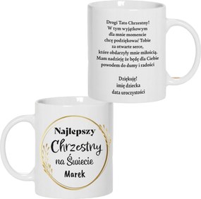 Köszönetnyilvánítás Keresztanyáknak Névre Szóló Bögre Ajándék Keresztapa 330 ml