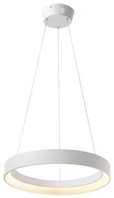 Redo 01-672 - LED Csillár zsinóron LOOP LED/48W/230V átm. 60 cm fehér