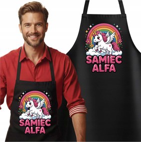 Alfa Hím Születésnapi Ajándék Kollégának Vicces Kötény Ajándék