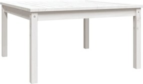 vidaXL fehér tömör fenyőfa kerti asztal 82,5x82,5x45 cm