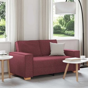 vidaXL kétszemélyes bordó színű szövetkanapé 120 cm
