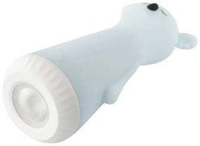 LED fényerőszabályozható, újratölthető gyerek zseblámpa éjszakai fénnyel 2 az 1-ben LED/3,7V 1200 mAh