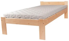 Bucsim lakkozott fenyő ágykeret 90x200 ágyráccsal, Adormo Smart II New 90 cm matraccal
