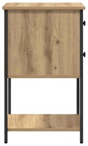 Éjjeliszekrény 2 pcs kézműves tölgy 32 x 42 x 70 cm Faanyag
