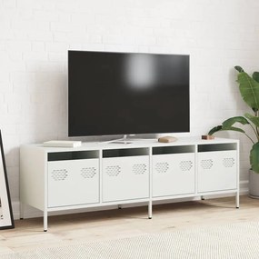 fehér hidegen hengerelt acél TV-szekrény 135 x 39 x 43,5 cm