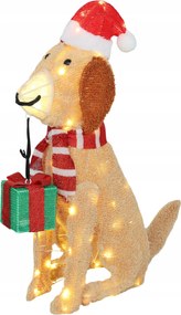 KarĂĄcsonyi dekorĂĄciĂł: VilĂĄgĂtĂł karĂĄcsonyi kiskutya 74 LED-del (84J-142V90YL)