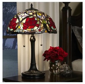 Elstead QZ-LARISSA-TL - Tiffany LARISSA asztali lámpa 2xE27/60W/230V