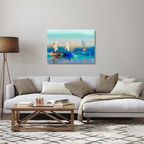 Üveg kép - Tájképfestészet, festészet (70x50 cm)