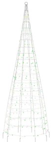 színes LED karácsonyfa zászlórúdra 550 LED 300 cm