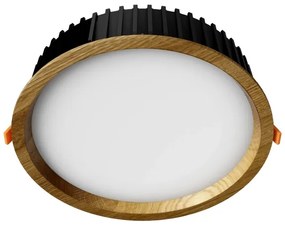 APLED - LED Lámpa RONDO WOODLINE LED/18W/230V 3000K átm. 26 cm tölgy tömör fa