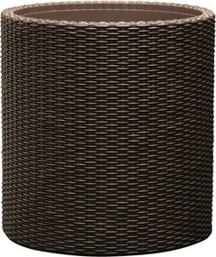 Keter Cylinder L 39 l virágcserép, barna