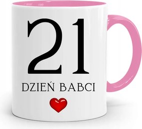 Rózsaszín Bögre Nagymamáknak Nagymama Napjára nyomott mintával