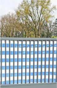 Erkélyvédő 500x180 cm Garden Pleasure fehér-kék