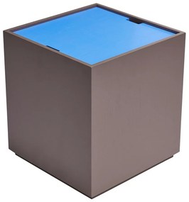Kék-sötétszürke kőrisfa tárolóláda 40x45 cm Vault – Hübsch